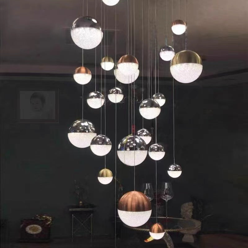 round crystal chandelier