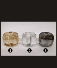 Thumbnail for Three crystal options are available: black, amber, and clear.  This spiral staircase chandelier features square K9 crystal material and is suitable for entrance halls and spaces with high ceilings (two stories tall).