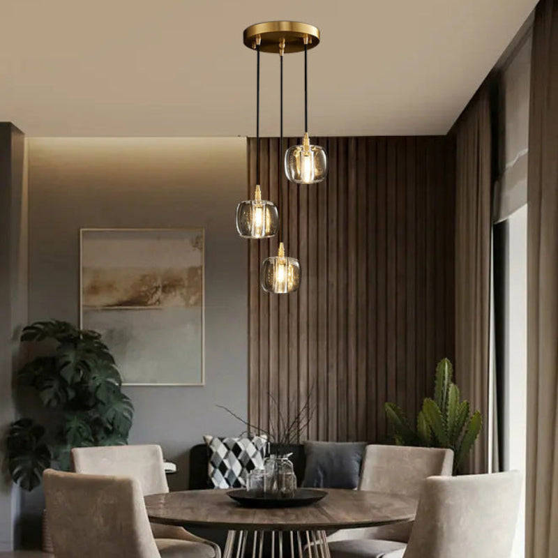 Black spiral staircase chandelier, square K9 crystal design for foyer entryway two-story high ceiling modern lighting