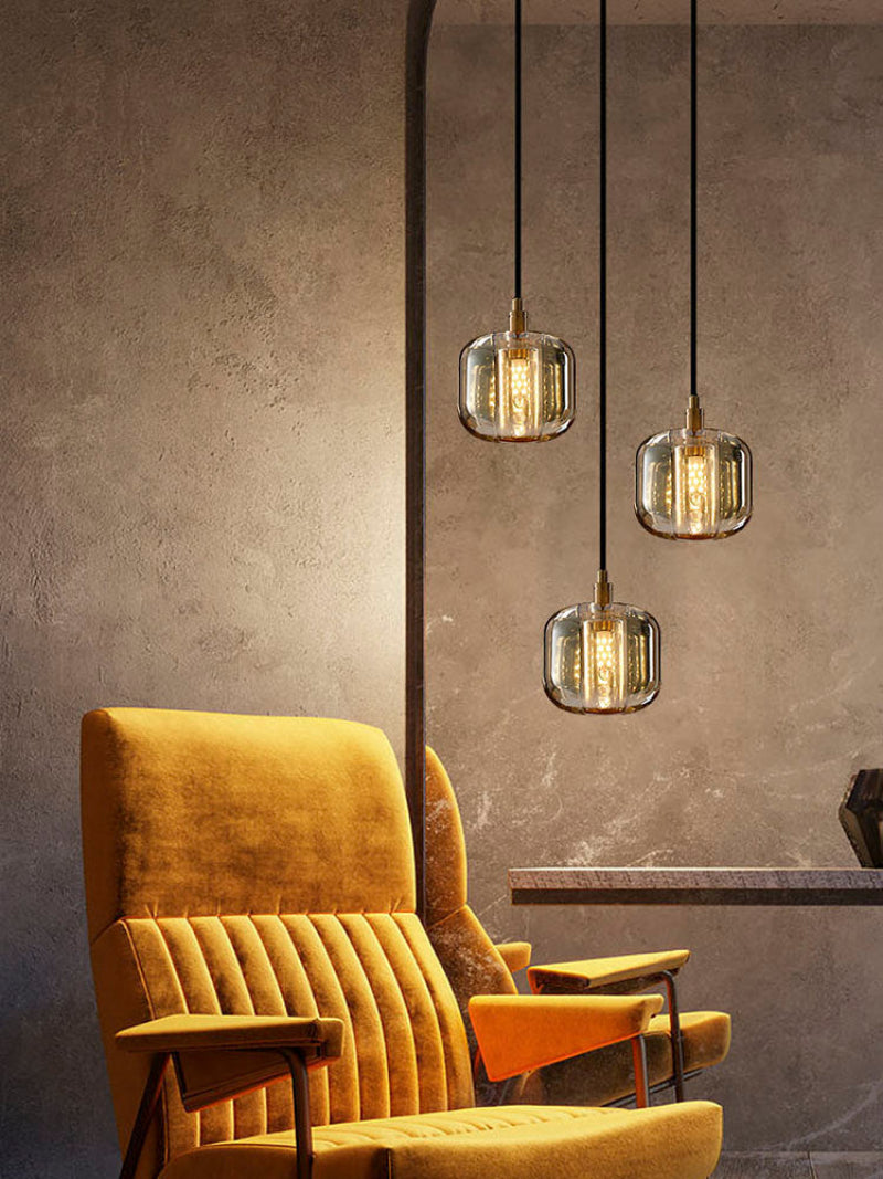 Black square crystal lights for living room, spiral design for staircase foyer entryway high ceiling lighting