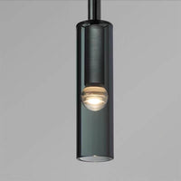 Thumbnail for Black minimalist chandelier lighting featuring linear wire pendant with Italian copper for contemporary dining room foyer