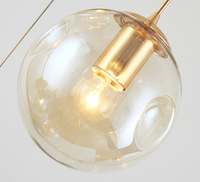 Thumbnail for Handcrafted bubble light fixture with concave-convex texture producing romantic atmosphere for dining room foyer lighting