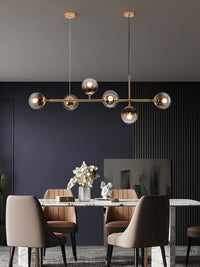 Thumbnail for Oloyoyo island lighting bubble ball chandelier with modern glass pendant creating elegant lighting for dining room kitchen island