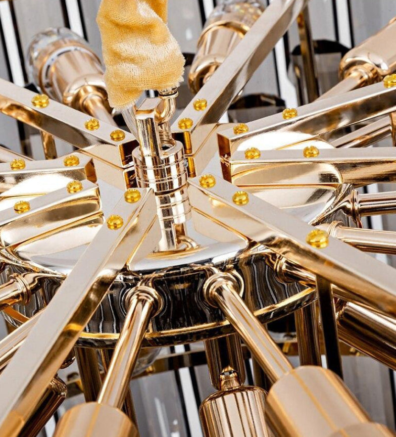 K9 crystal pendant lights with modular design allowing easy maintenance for modern dining room living room foyer lighting