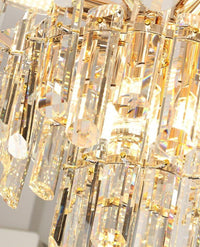 Thumbnail for Modern K9 crystal chandelier with elegant design creating impressively eye-catching focal point for restaurant dining room