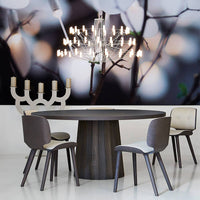 Thumbnail for Modern candle chandelier with champagne gold finish creating warm luxury for elegant dining room living room bedroom