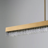 Thumbnail for Modern frosted cascade chandelier with exquisite craftsmanship creating stunning focal point for dining room kitchen island