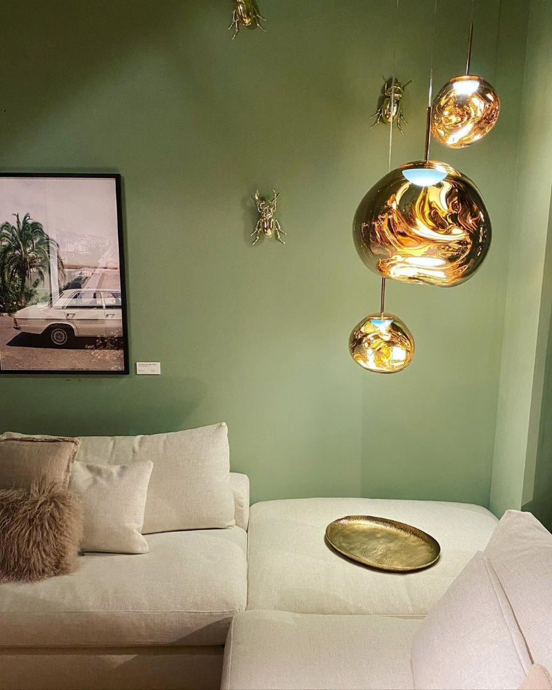 Lava bubble pendant ceiling light fixture, suitable for dining rooms, kitchen islands, and foyers.