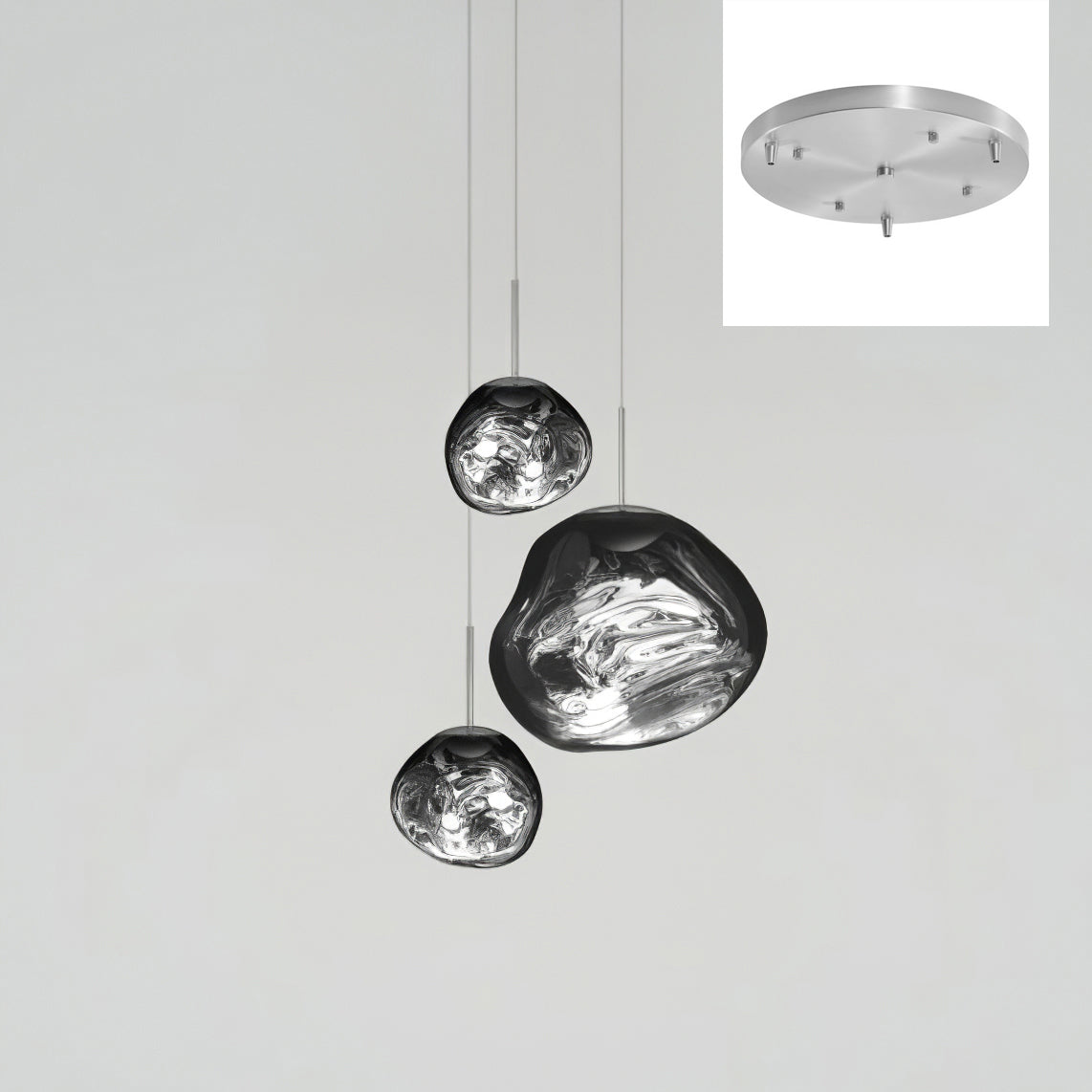 3 Lava bubble light fixture, molten design for dining room kitchen island living room foyer modern lighting
