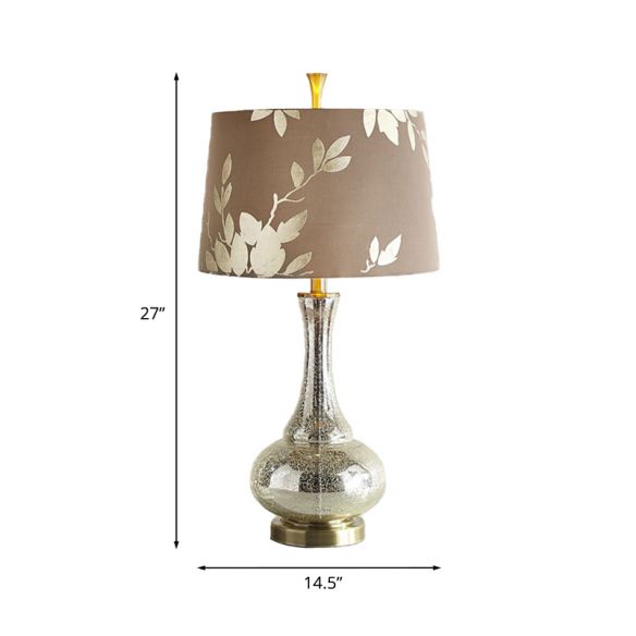 Vintage Mediterranean Country table lamp with shabby chic design creating coastal cottage charm for bedroom living room decor