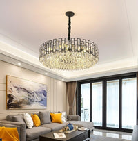 Thumbnail for K9 crystal pendant ceiling lights with luxurious edge creating sophisticated atmosphere for modern dining room living room foyer