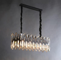 Thumbnail for Modern K9 crystal chandelier with Mimis' Mystery design creating impressively eye-catching focal point for dining room living room