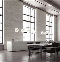 Thumbnail for Opal sphere crescent chandelier featuring Moon Hemisphere design with moon-inspired arrangement for modern dining room entryway