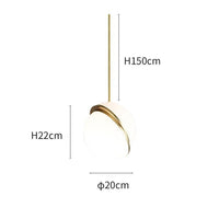 Thumbnail for Designer Moon Hemisphere opal sphere crescent chandelier creating sophisticated moon-inspired ambiance for modern dining room