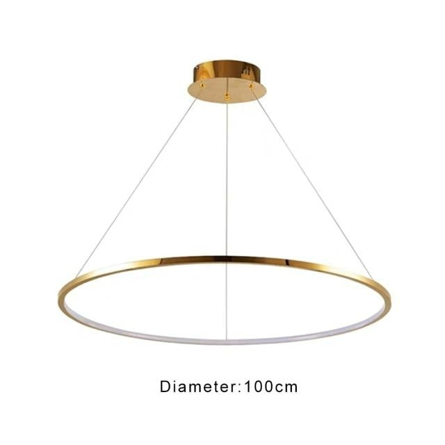 Modern stainless steel Multi-Ring chandelier with luxury design creating sophisticated lighting for dining room foyer contemporary interior