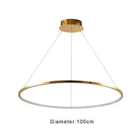 Thumbnail for Modern stainless steel Multi-Ring chandelier with luxury design creating sophisticated lighting for dining room foyer contemporary interior