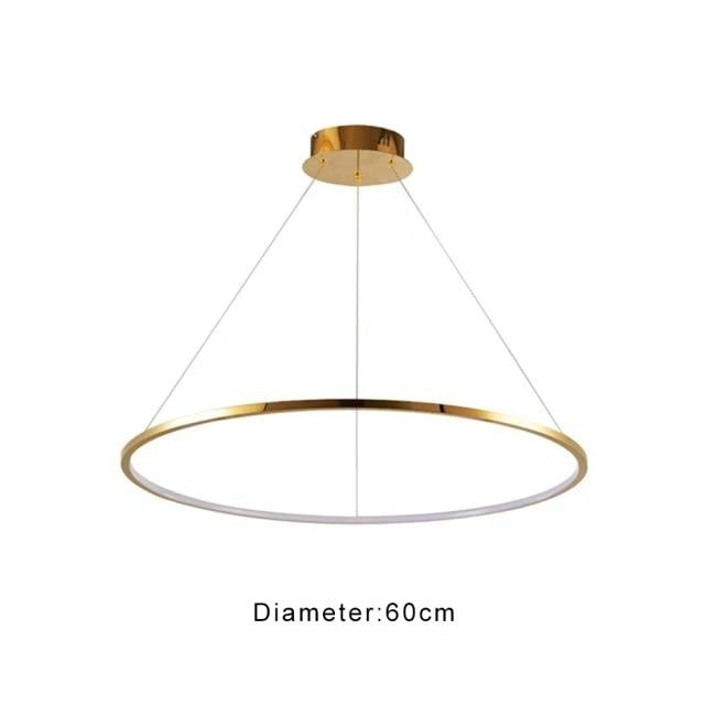 Modern Multi-Ring Luxury stainless steel chandelier with circular design for contemporary dining room foyer entryway lighting
