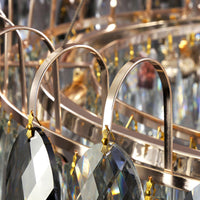 Thumbnail for Luxury crystal copper pendant chandelier with mature design techniques creating extraordinary taste for elegant dining room foyer