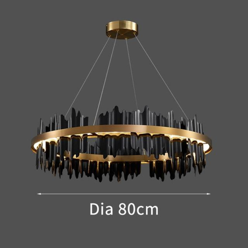 Modular Shard Chalice chandelier with stainless steel allowing easy maintenance for dining room living room restaurant lighting